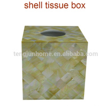 gold shell mosaic hotel units sofa tissue boxes